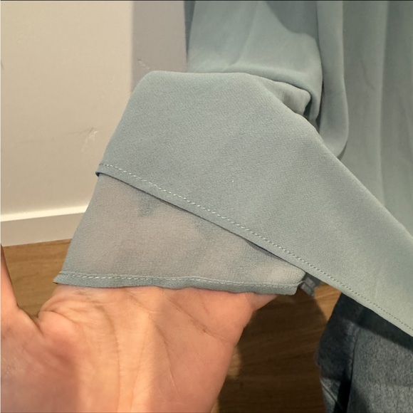 Sachin & Babi Jolie One Shoulder Sequin Gown Steel Blue - Picture 8 of 12